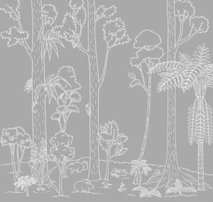 奄美大島世界遺産センター 展示室ジオラマイラスト