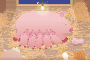 「こぶたのタミー」挿絵