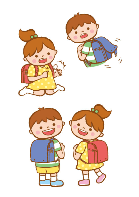 ランドセル売り場 POPイラスト