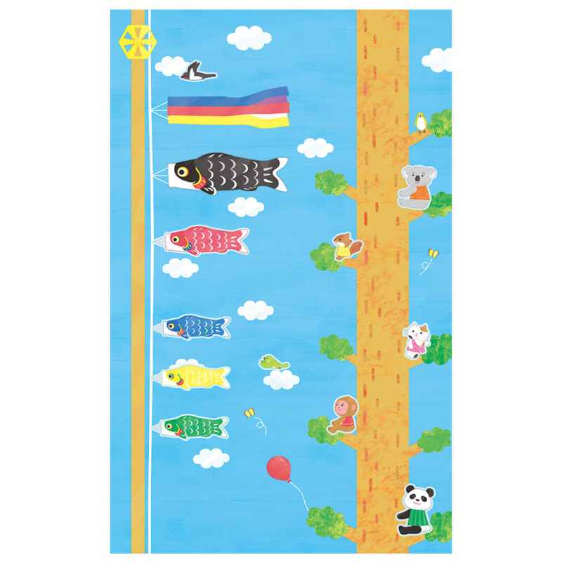 株式会社世界文化ワンダークリエイト ワンダーブック5月号　シールであそぼう！あおぞらピクニックイラスト