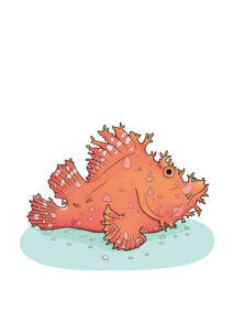 「サンシャイン水族館×高橋書店『ざんねんないきもの事典』シリーズ ざんねんないきもの展」いきものイラスト