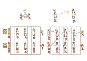 子どもの体力・運動能力がアップする体つくり運動＆トレ・ゲーム集低学年イラスト ページ抜粋